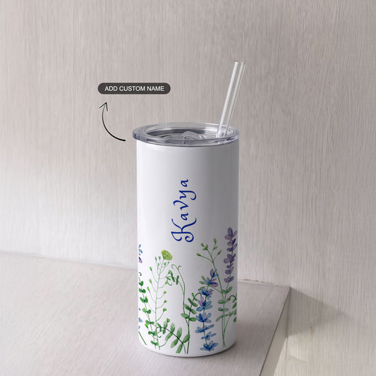 Lavender Fields - Custom Tumbler with Straw