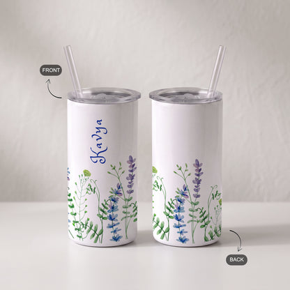 Lavender Fields - Custom Tumbler with Straw