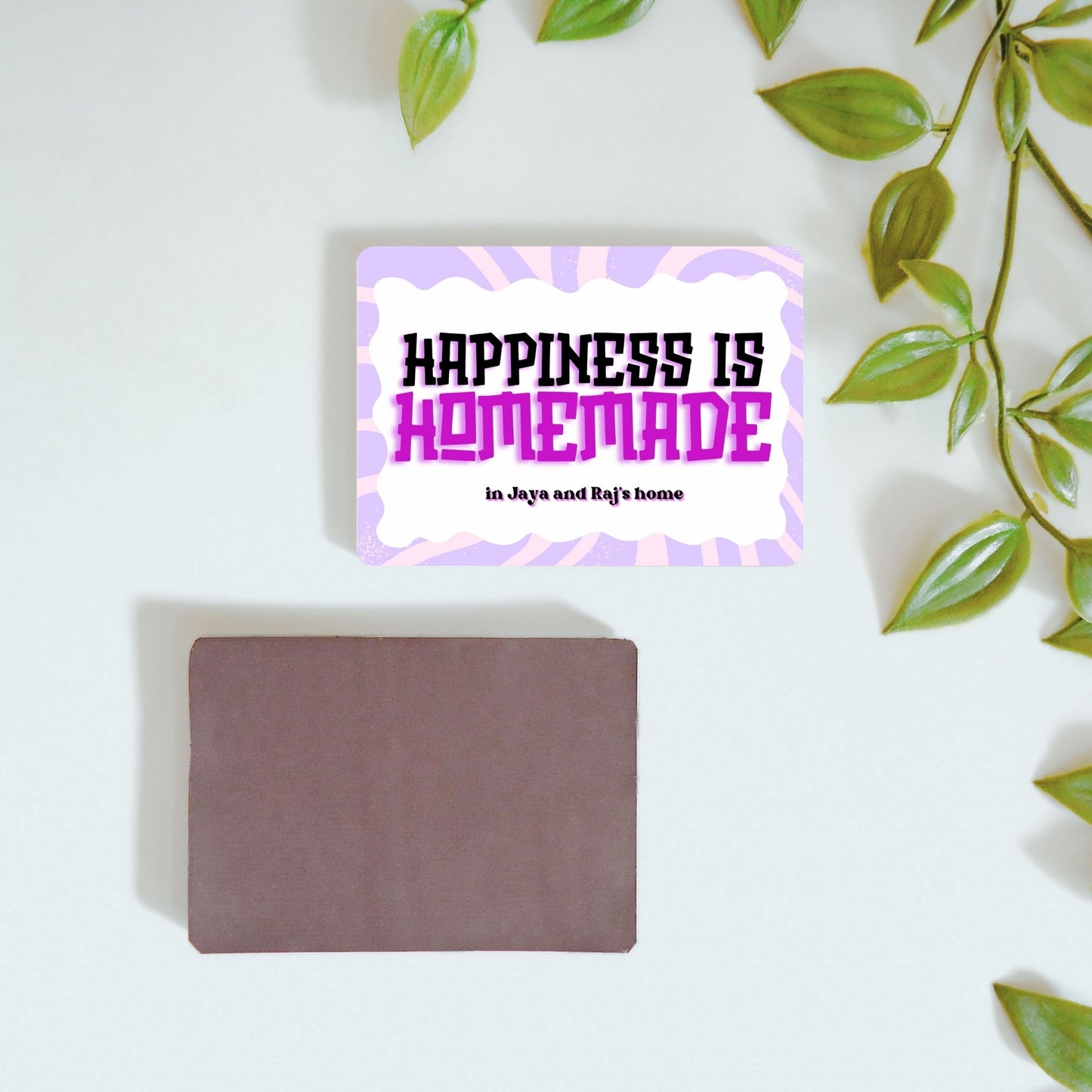Homemade Happiness - Custom Fridge Magnet