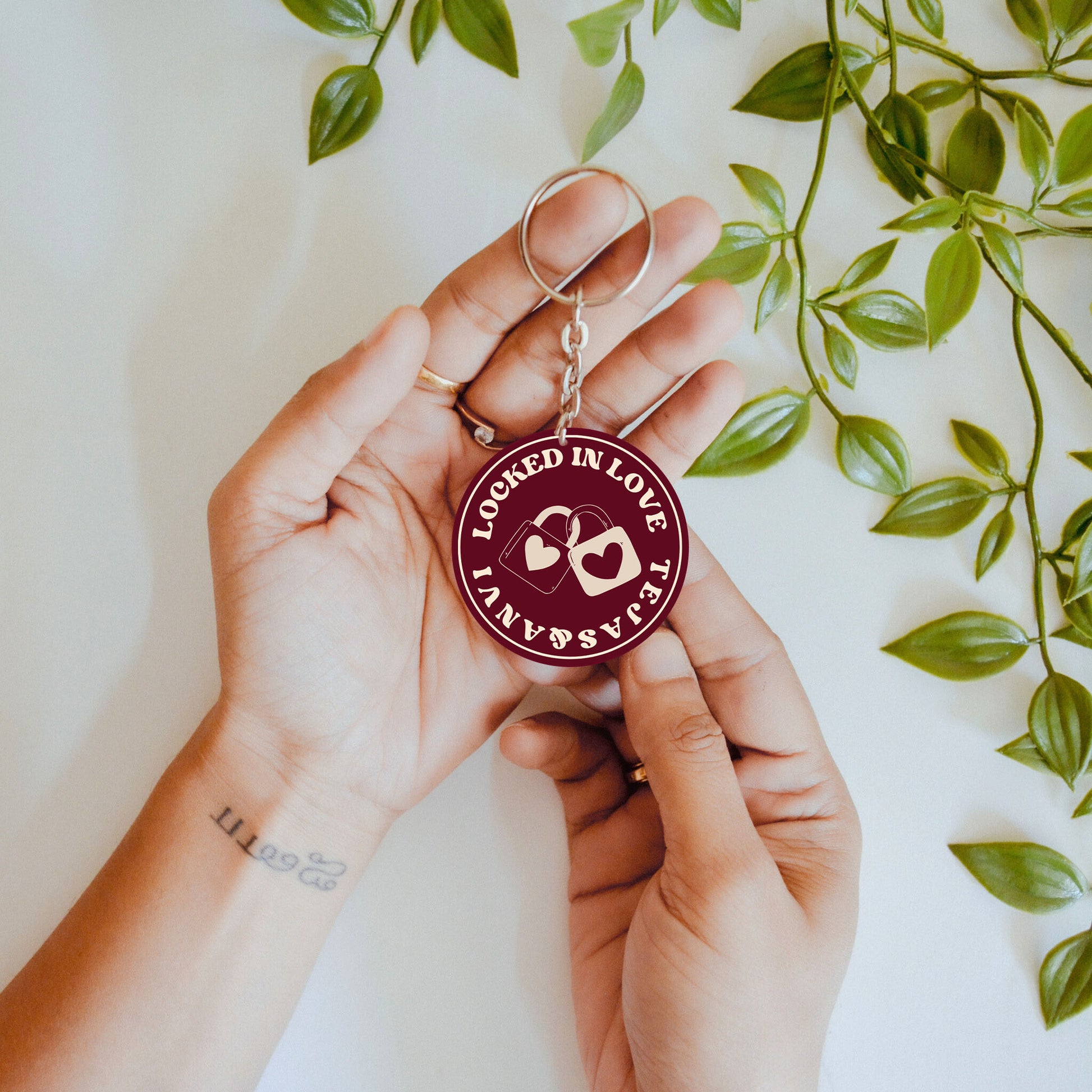 Locked in Love – Custom Acrylic Keychain