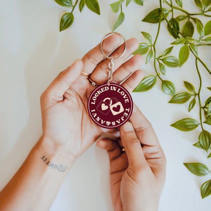 Locked in Love – Custom Acrylic Keychain
