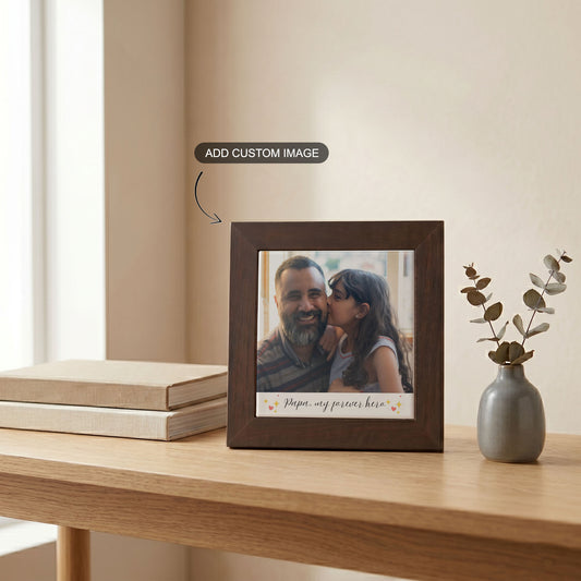 Papa My Forever Hero - Custom Framed Ceramic Tile