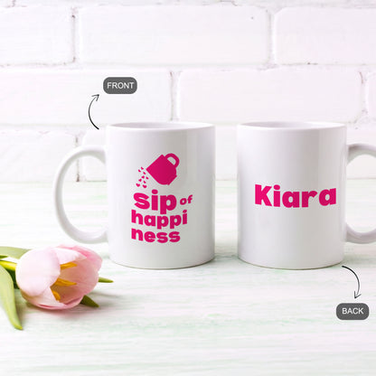 Sip of Happiness – Custom Ceramic Mug