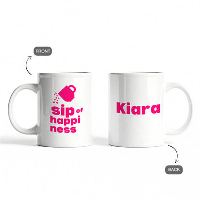 Sip of Happiness – Custom Ceramic Mug