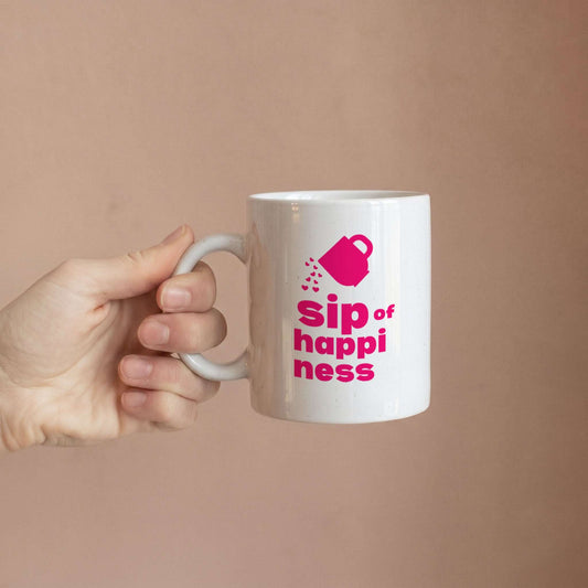 Sip of Happiness – Custom Ceramic Mug