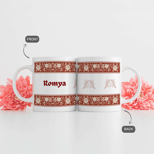 Festive Florals - Custom White Mug