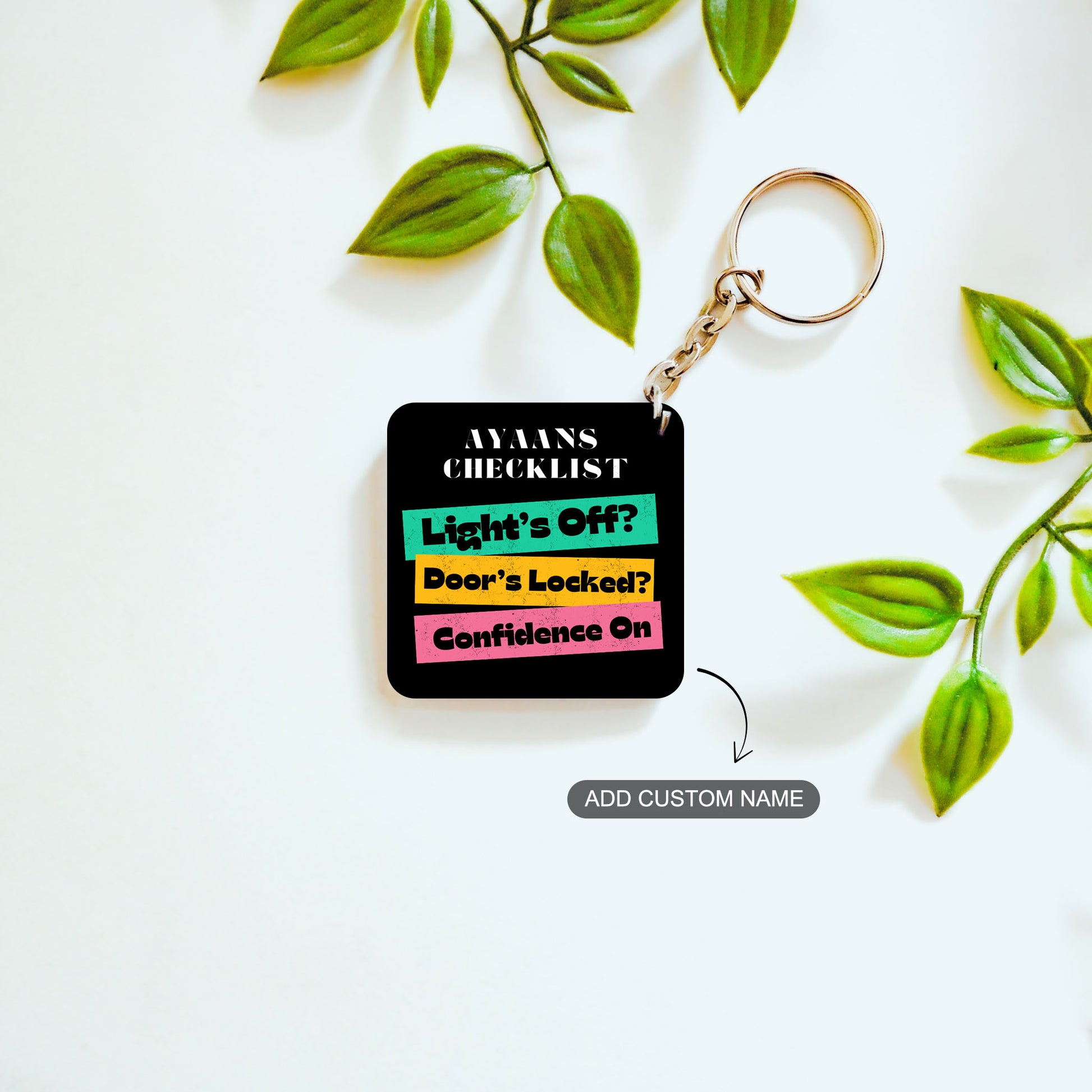 Checklist Charm – Custom Acrylic Keychain