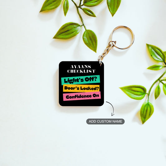Checklist Charm – Custom Acrylic Keychain