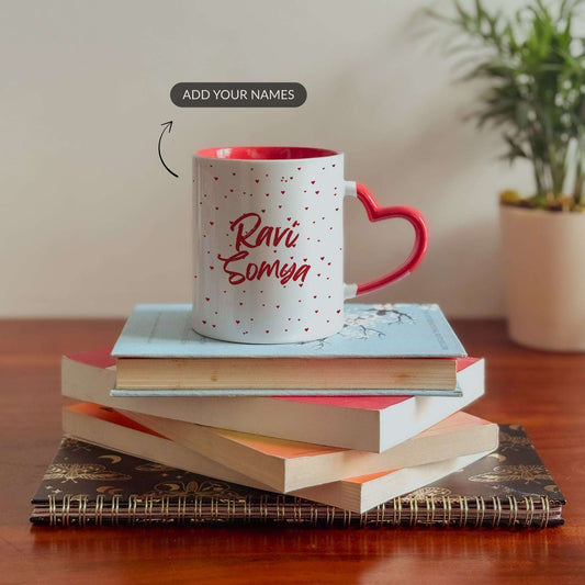 XO Moments - Custom Heart Handle Mug