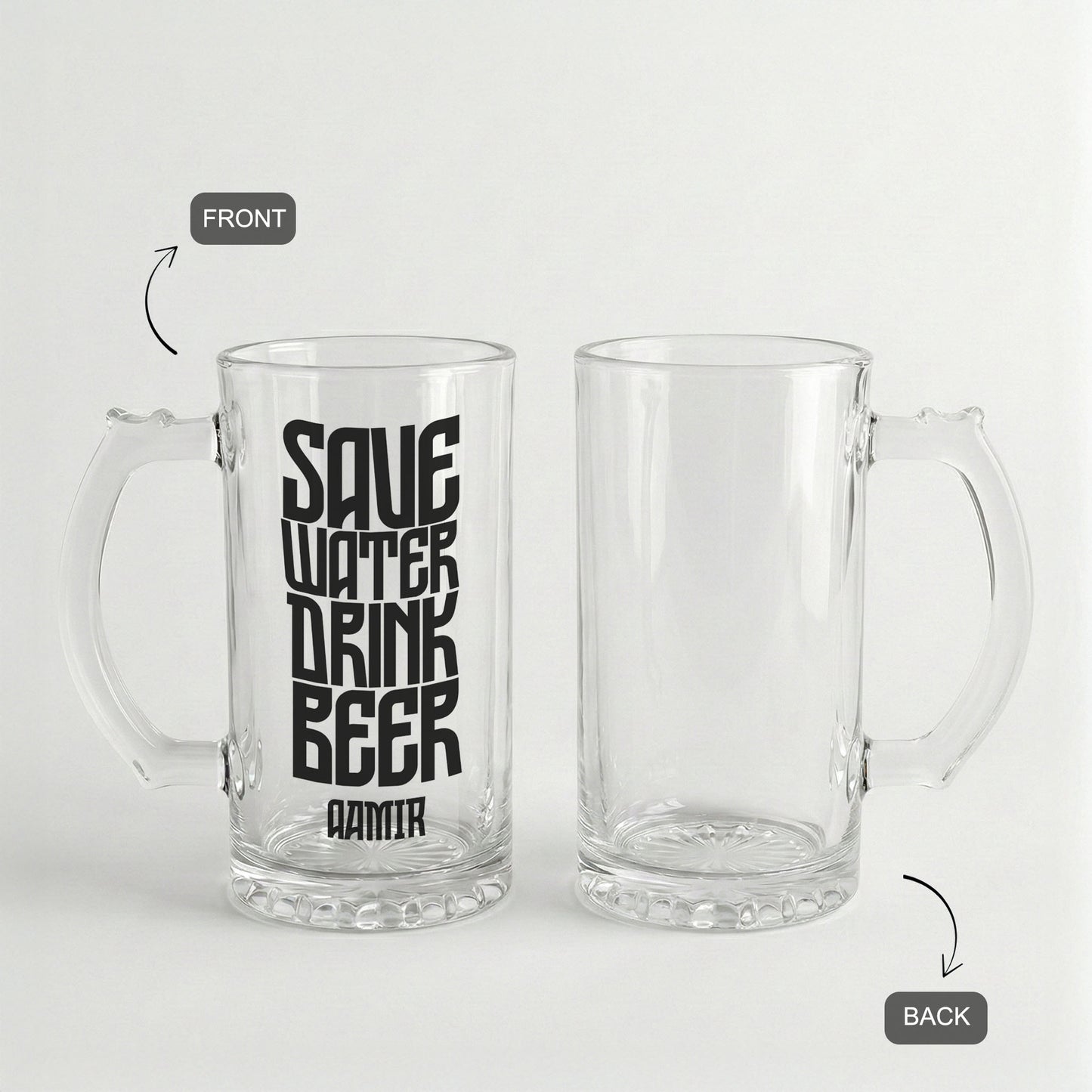Save Water Drink Beer - Custom Beer Mug