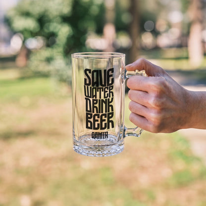 Save Water Drink Beer - Custom Beer Mug