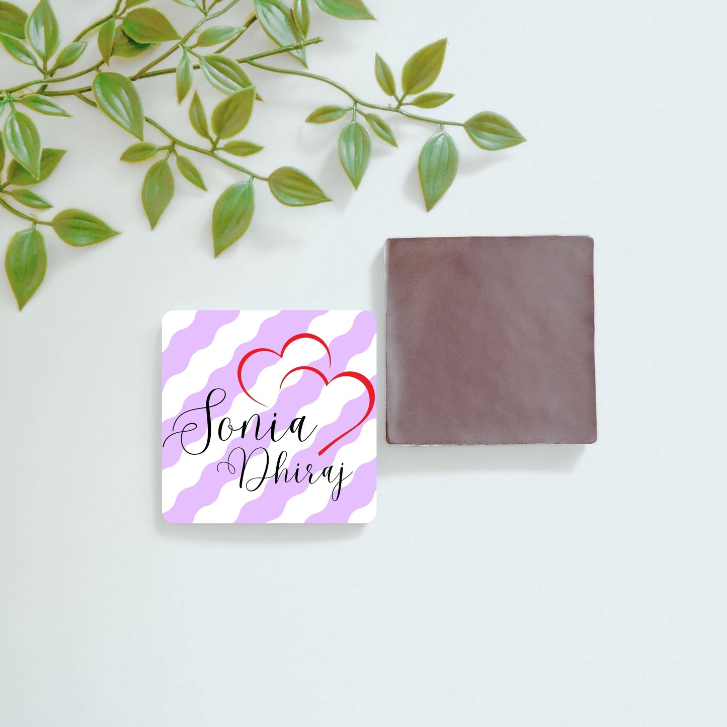 Sealed with Hearts - Custom Fridge Magnet