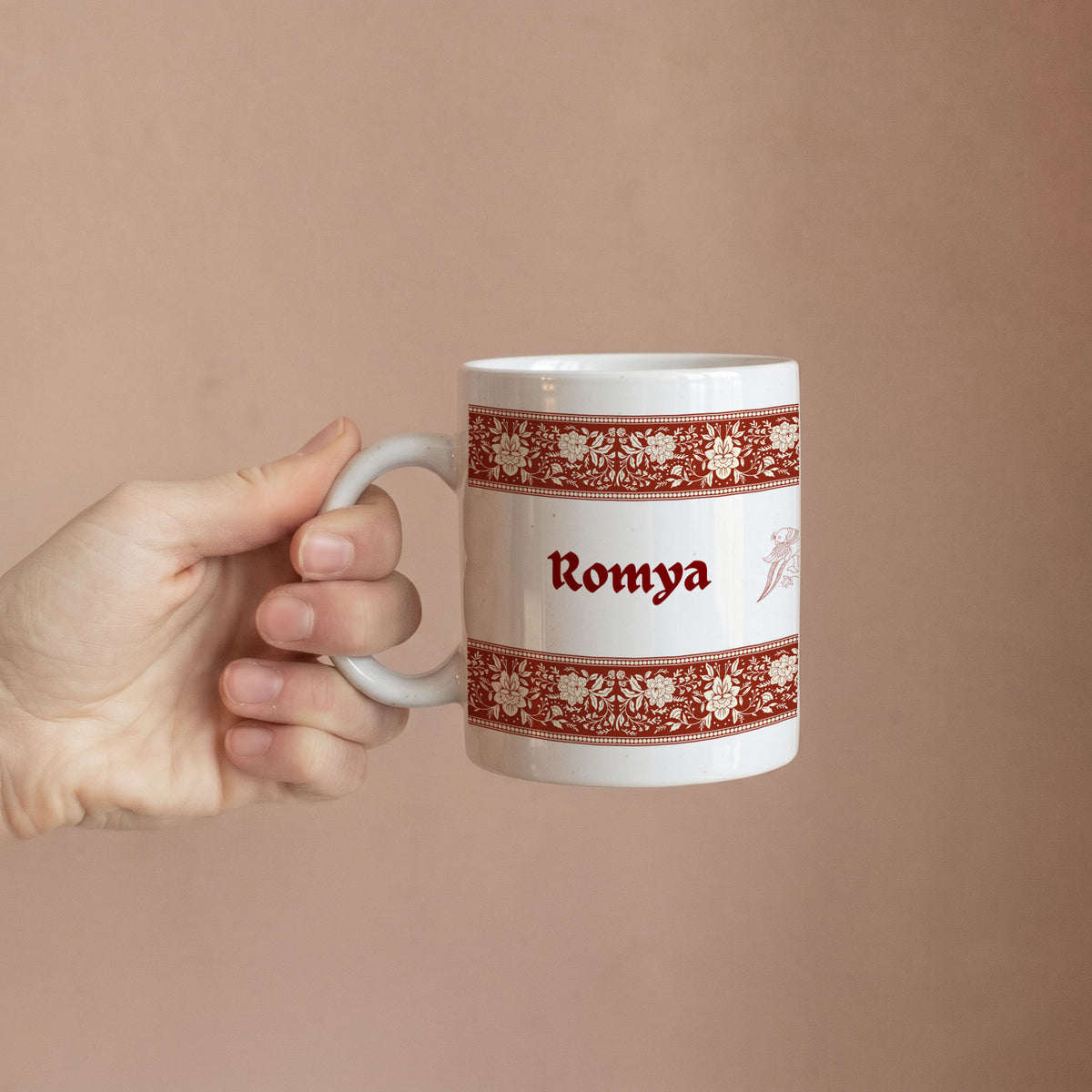 Festive Florals - Custom White Mug