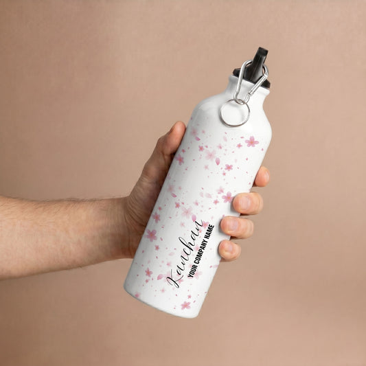 Cherry Blossom - Custom White Bottle