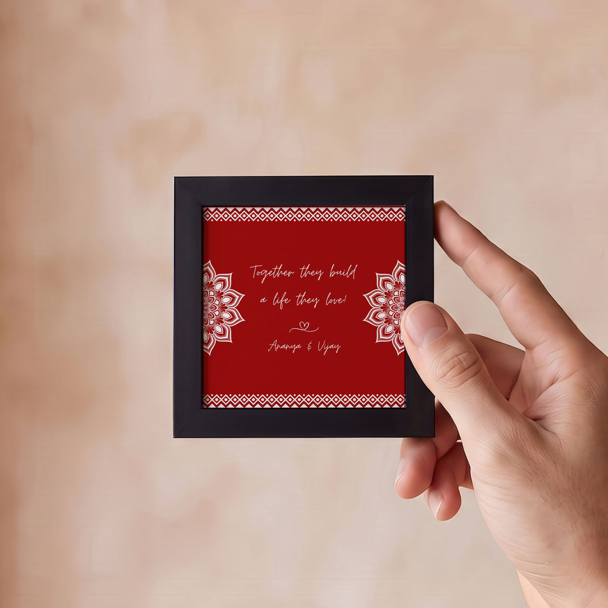 Together They Build a Life They Love – Custom Mini Frames (Set of 2)