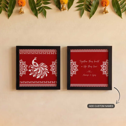 Together They Build a Life They Love – Custom Mini Frames (Set of 2)