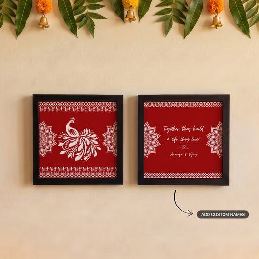 Together They Build a Life They Love – Custom Mini Frames (Set of 2)