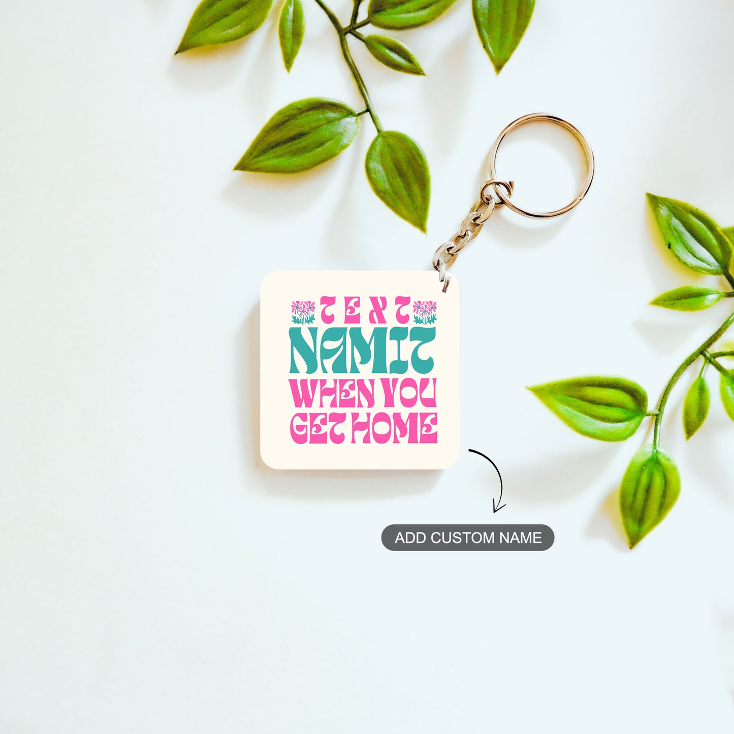 Text Reminder – Custom Acrylic Keychain Bundle (Set of 2)