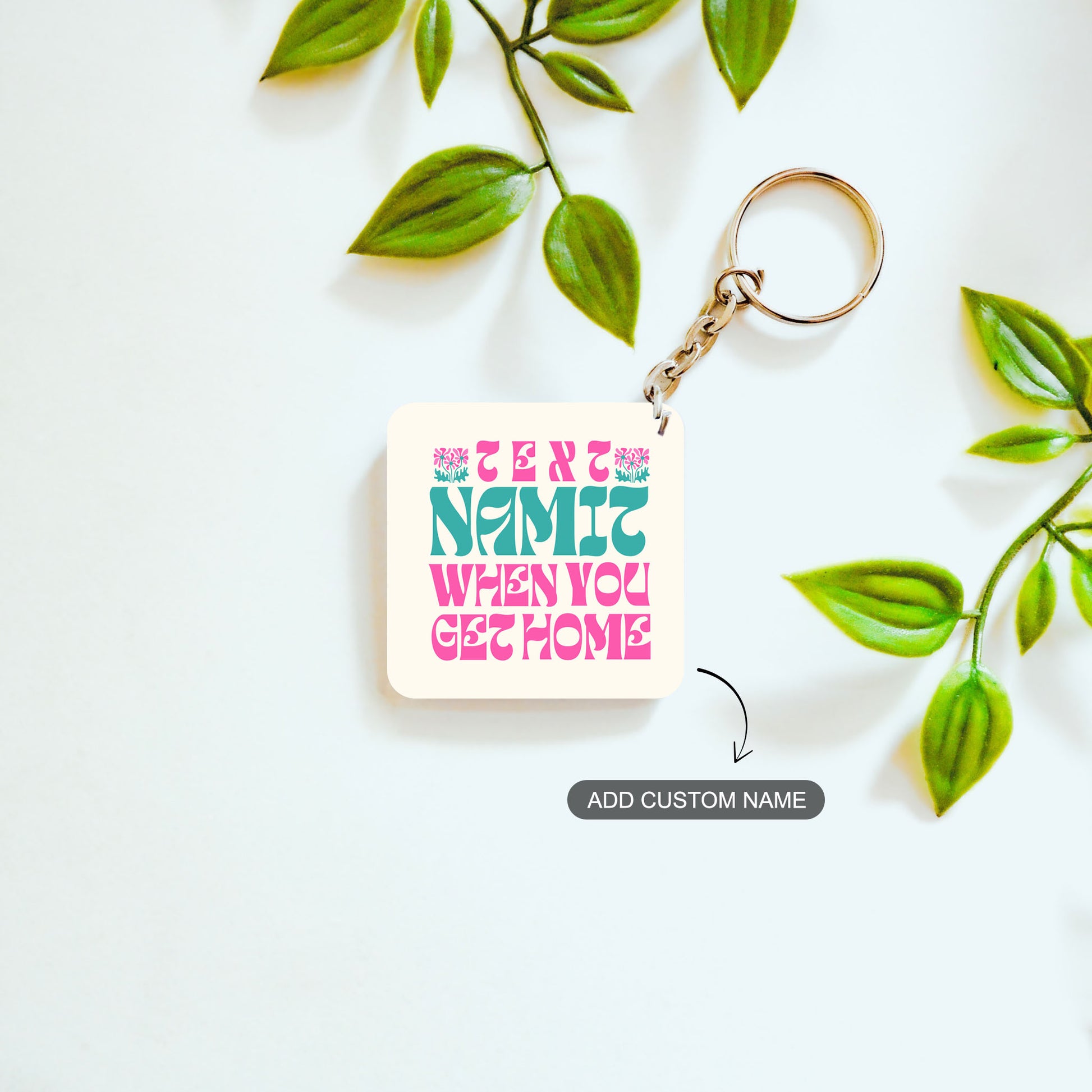 Text Reminder – Custom Acrylic Keychain Bundle (Set of 2)