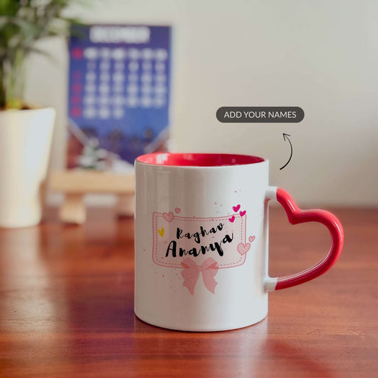 Reminder of My Love - Custom Heart Handle Mug