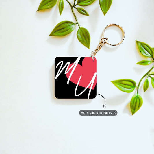 Initials of Us – Custom Acrylic Keychain