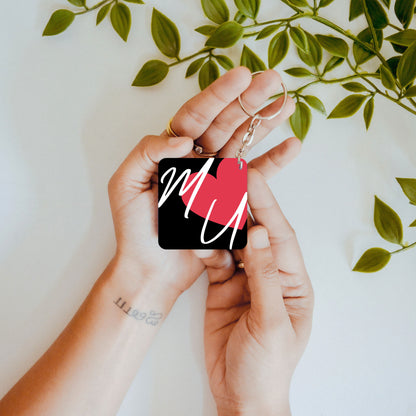 Initials of Us – Custom Acrylic Keychain