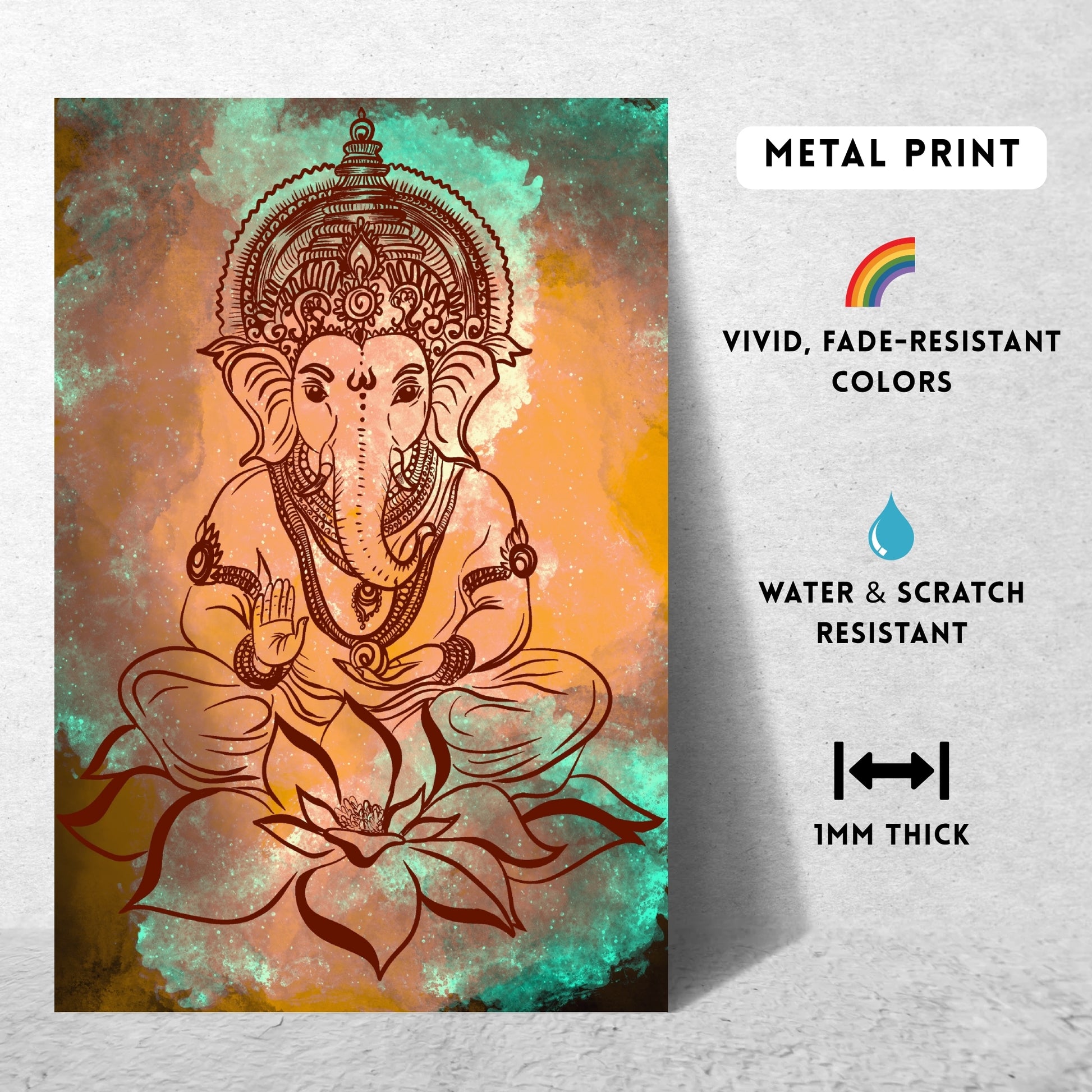 Metal print features