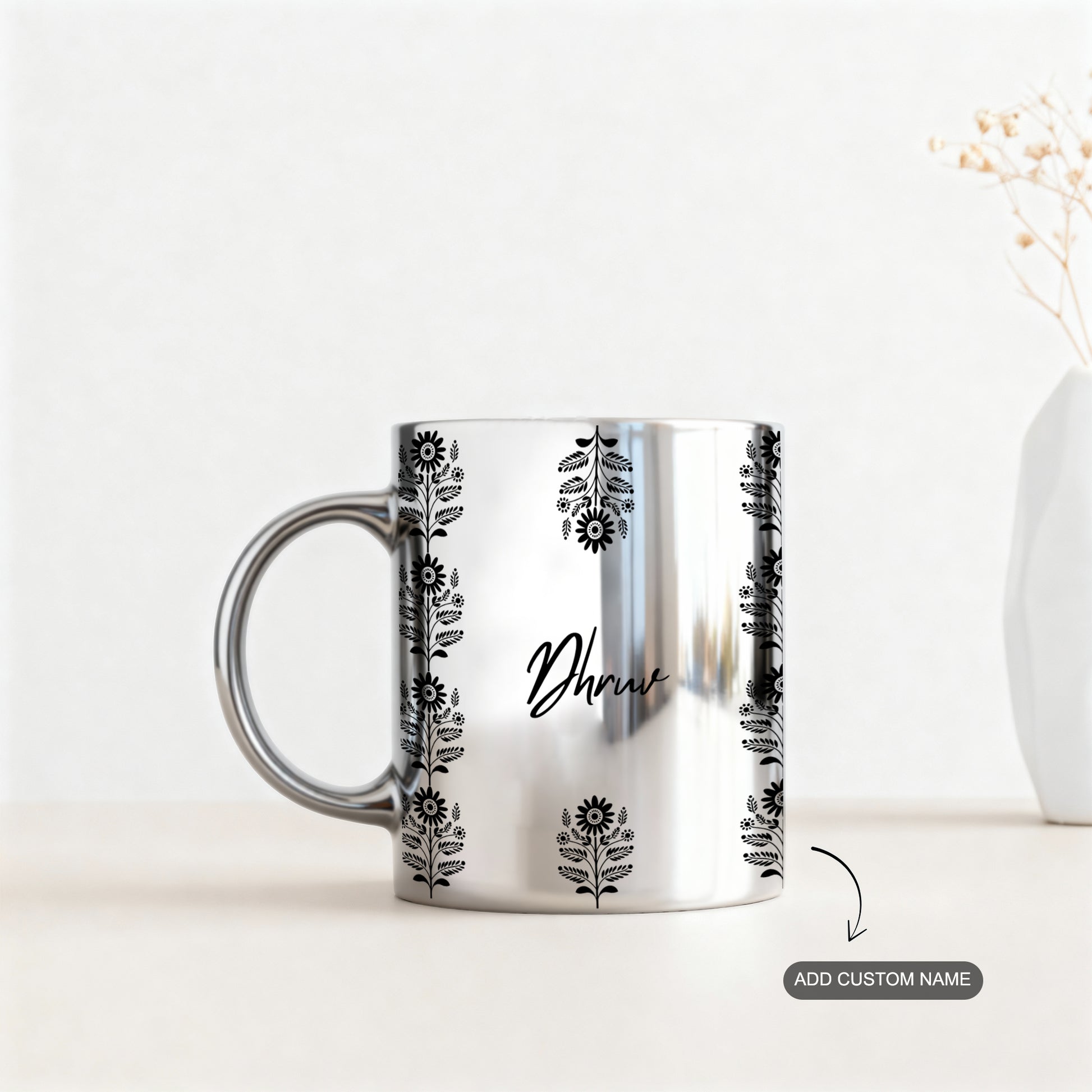 Silver mug custom name