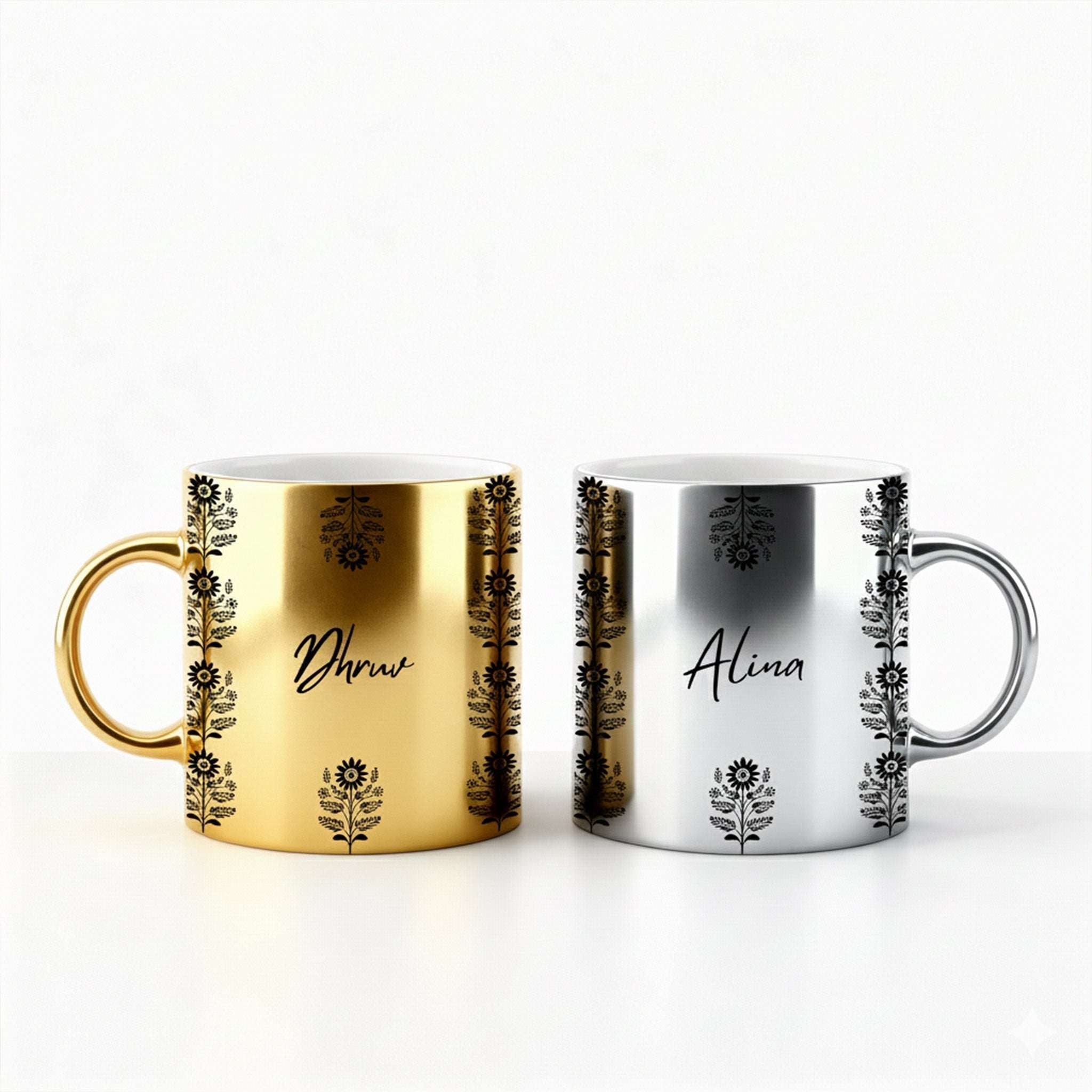 set of 2 custom mugs