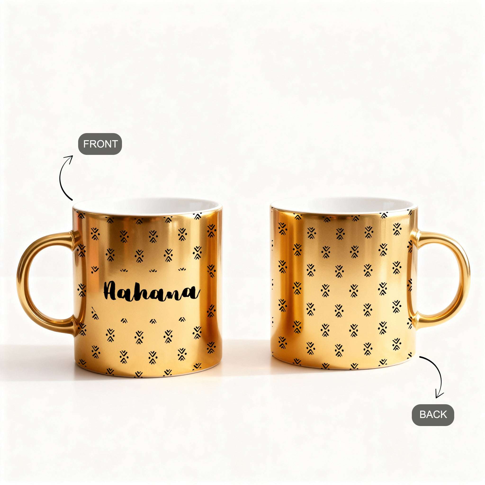 Sip of Tradition – Custom Gold Metallic Mug