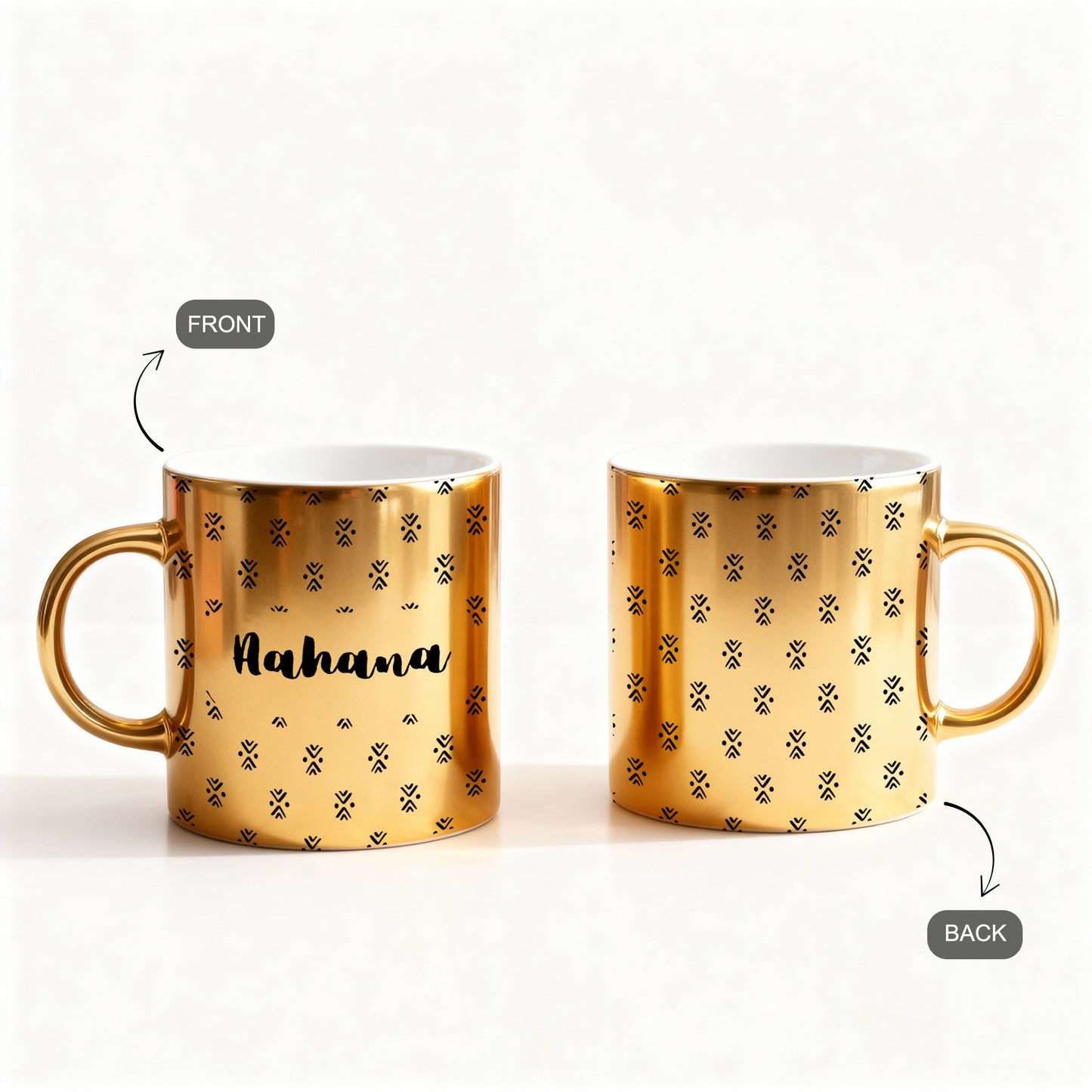 Sip of Tradition – Custom Gold Metallic Mug