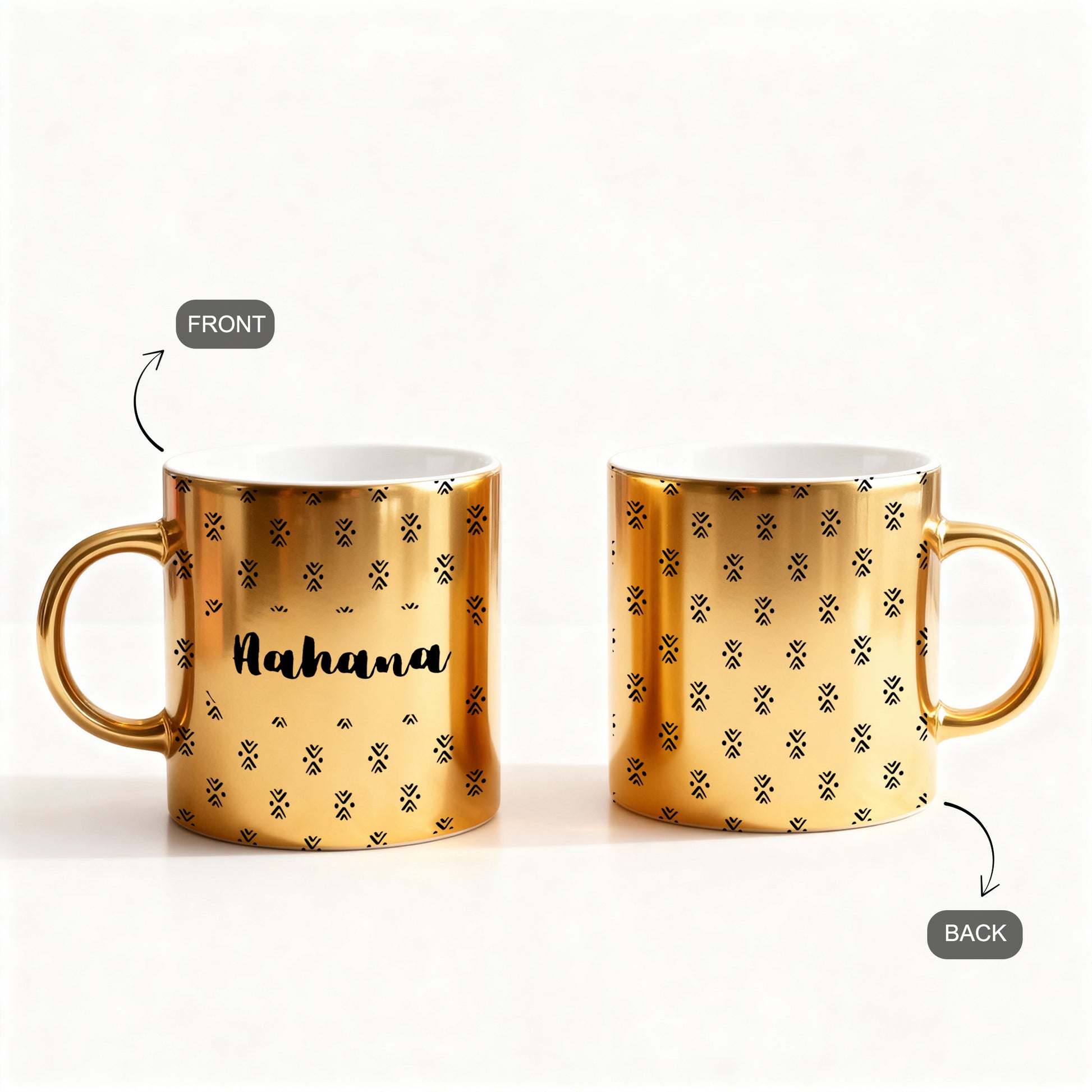 Sip of Tradition – Custom Gold Metallic Mug