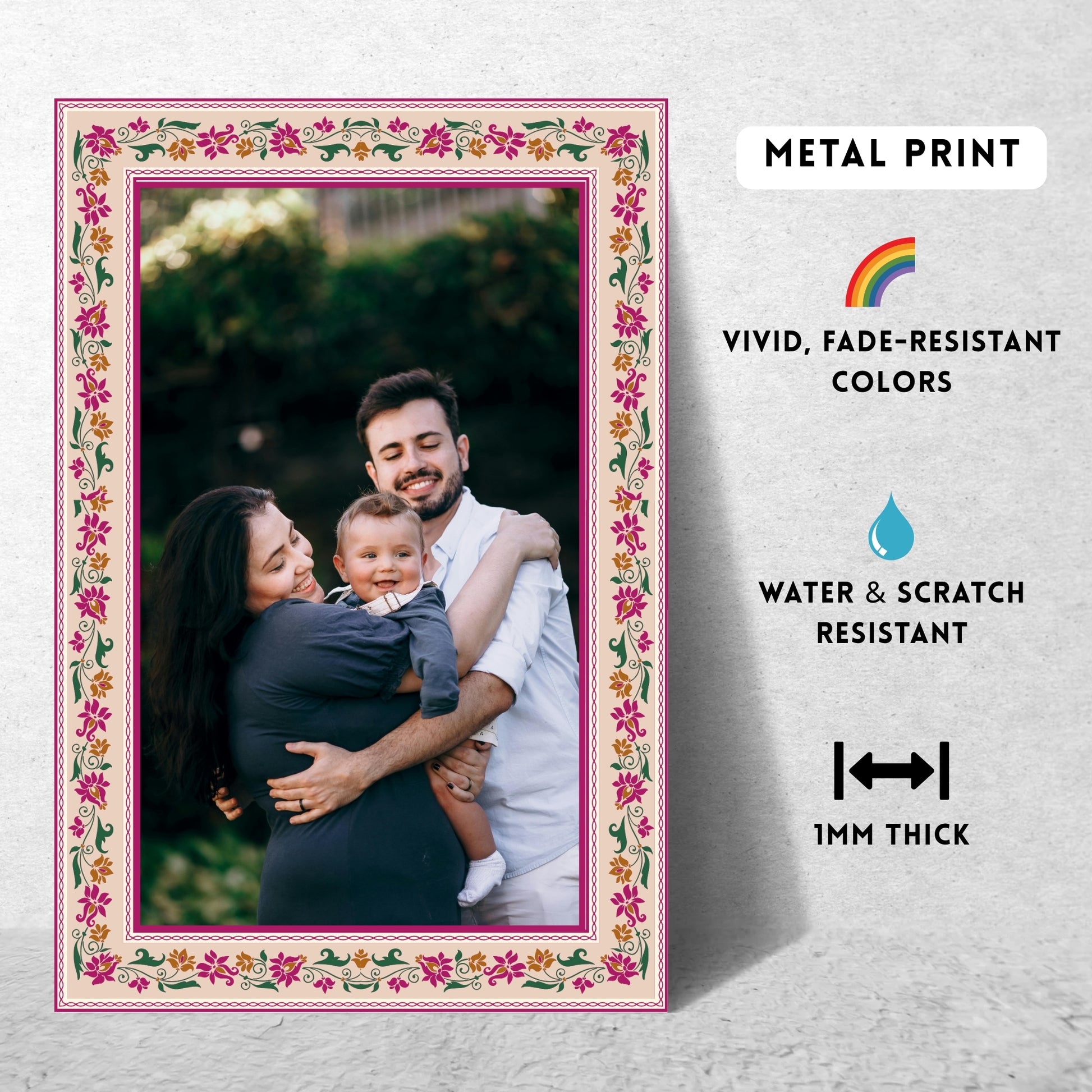 Metal print features