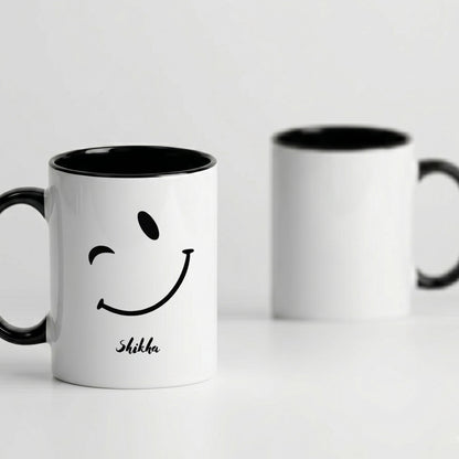 Matching Bestie - Custom Black Accent Mug (Set of 2)