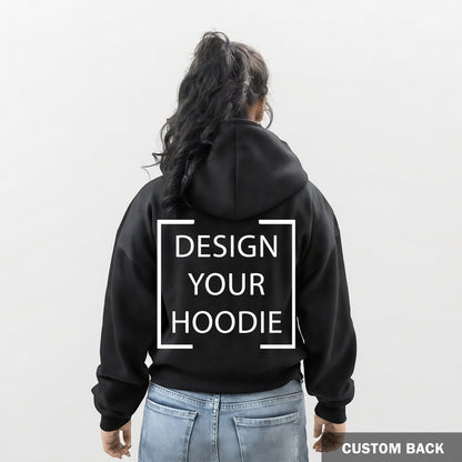 Custom Print - Women Hoodie - Black