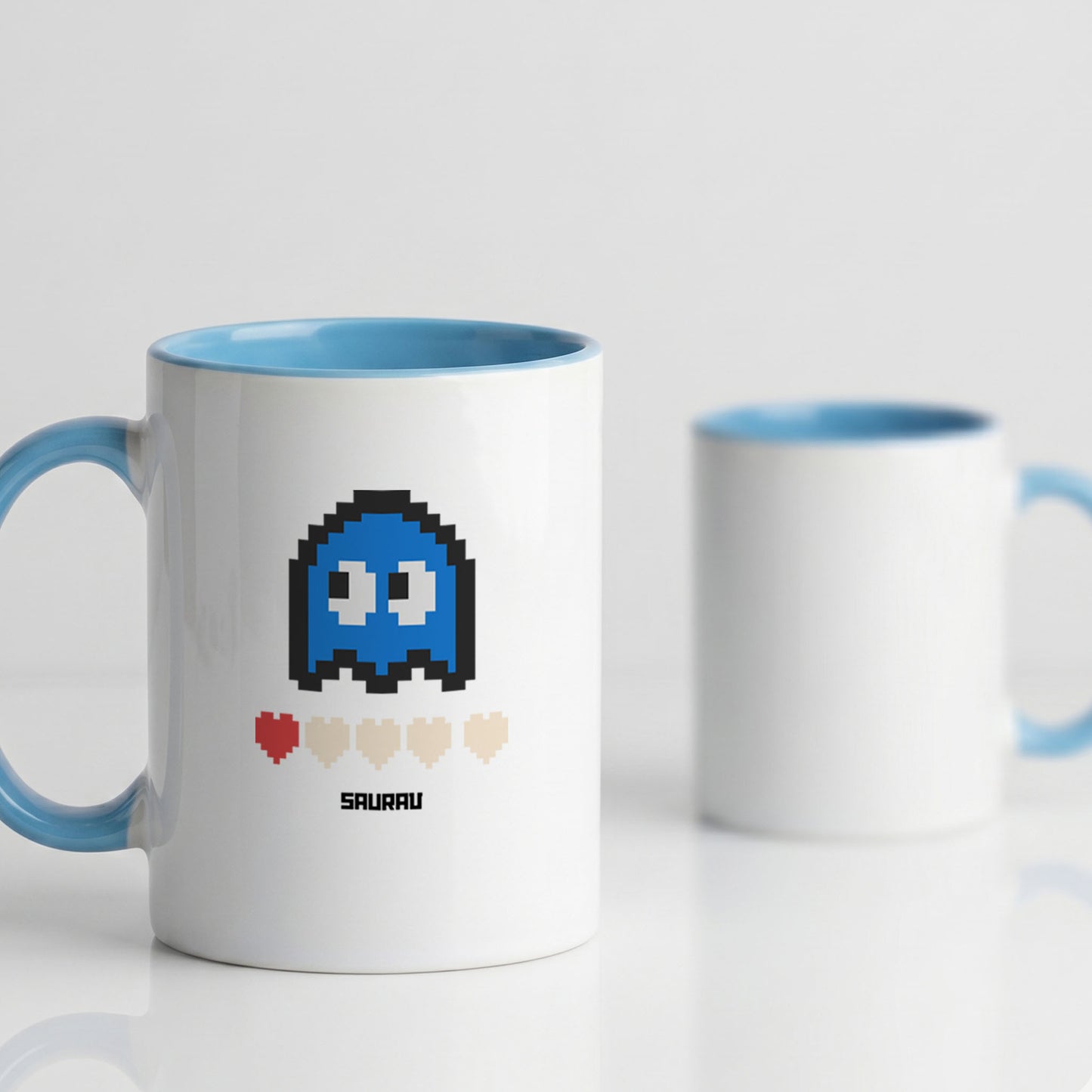Retro Gaming Friendship - Custom Accent Mug (Set of 2)