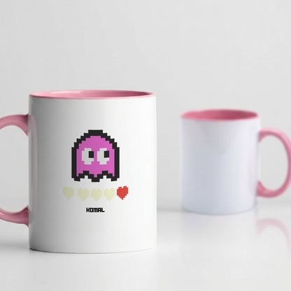Retro Gaming Friendship - Custom Accent Mug (Set of 2)