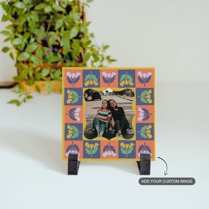 Petals & Portrait – Custom Ceramic Tile