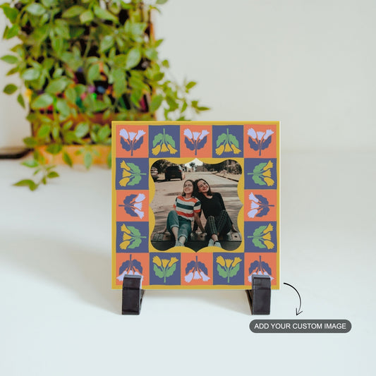 Petals & Portrait – Custom Ceramic Tile