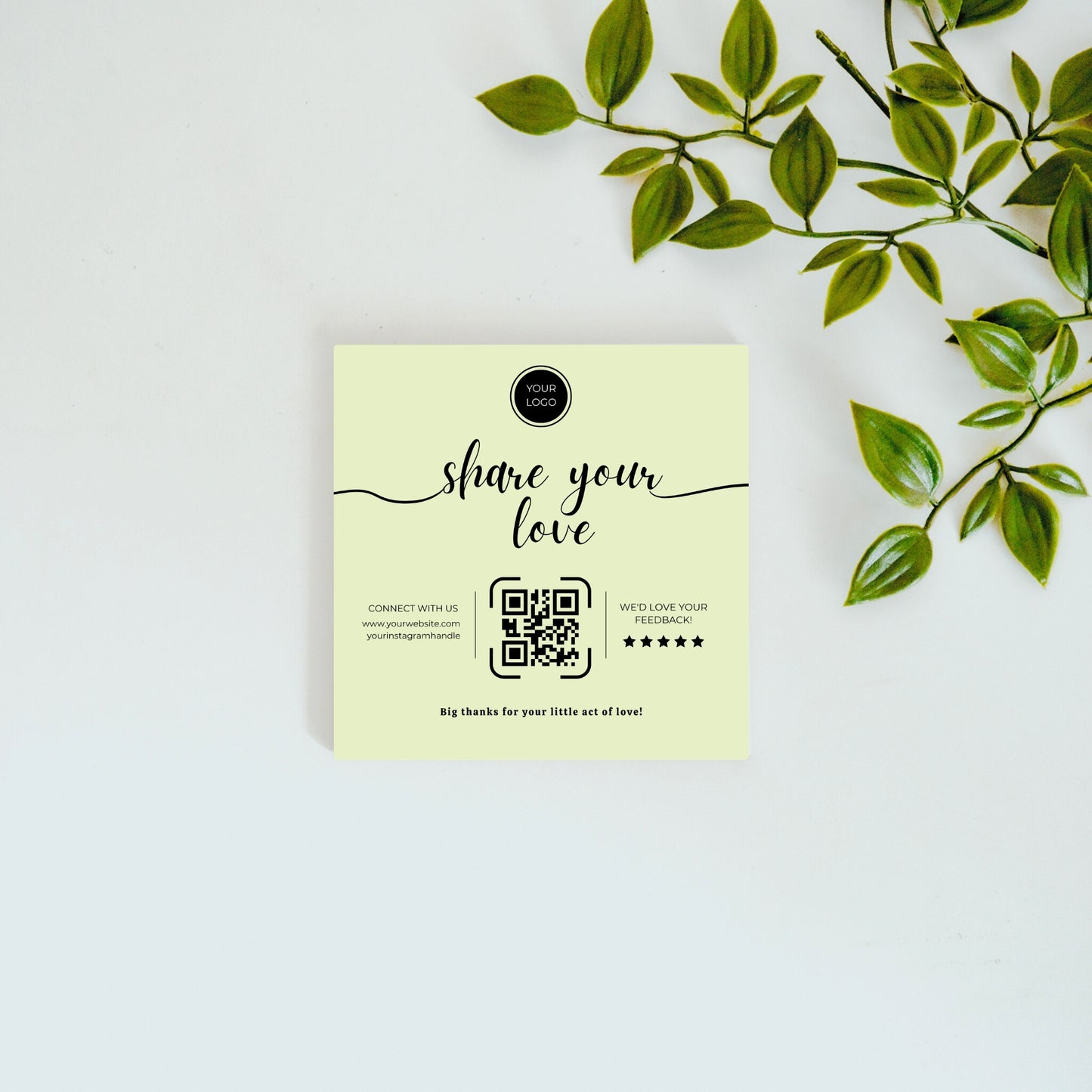 Share Your Love – Custom QR Ceramic Tile