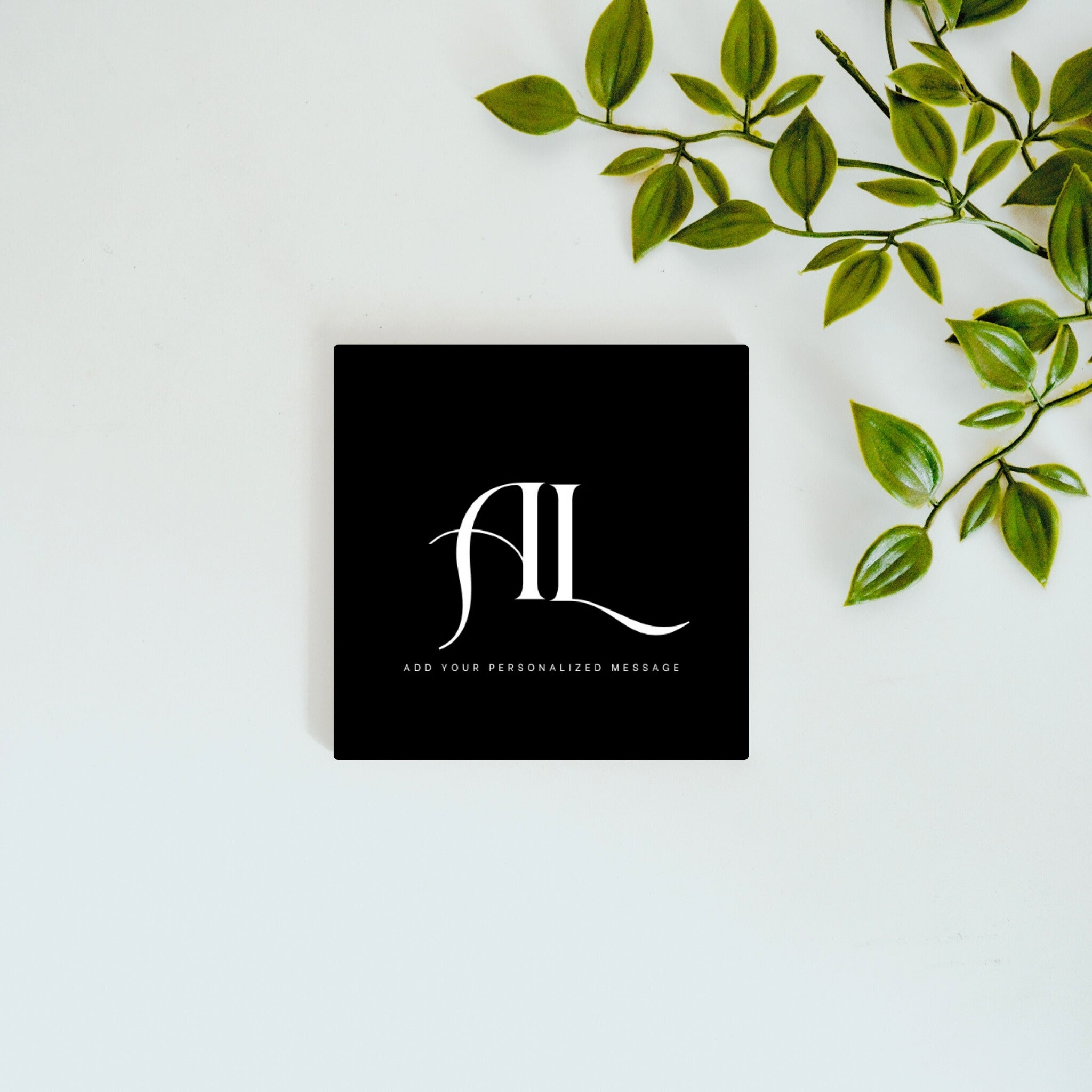 A Gift from the Heart – Custom Initials Ceramic Tile