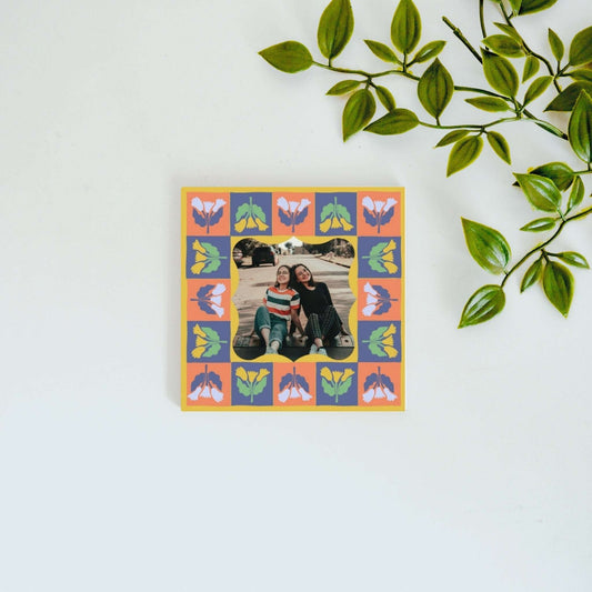 Petals & Portrait – Custom Ceramic Tile