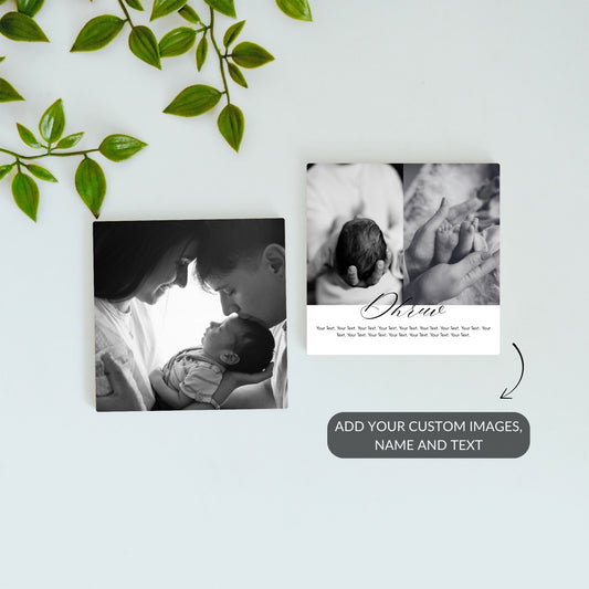 First Family Portrait – Custom Ceramic Tile Bundle (Set of 2)