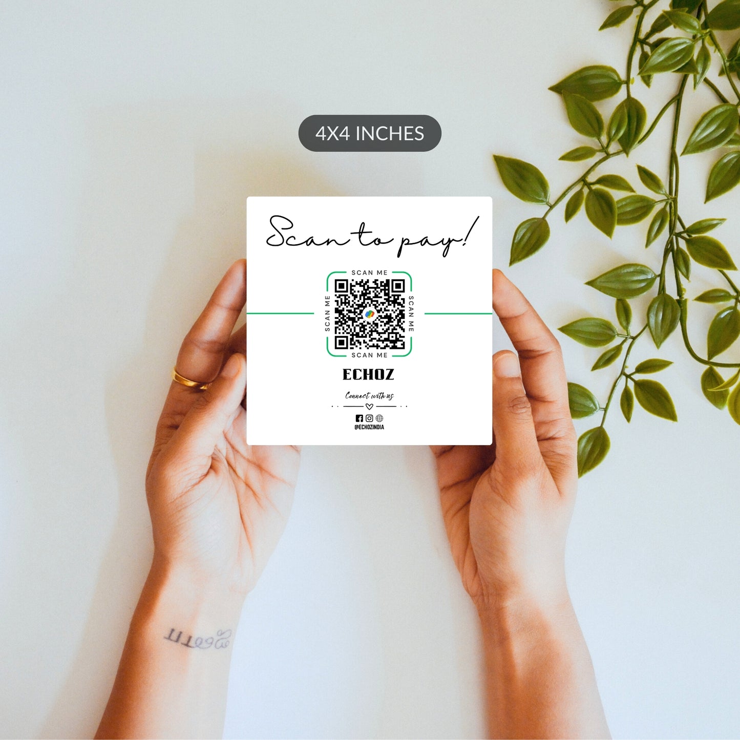 Scan to Pay – Custom QR Ceramic Tile