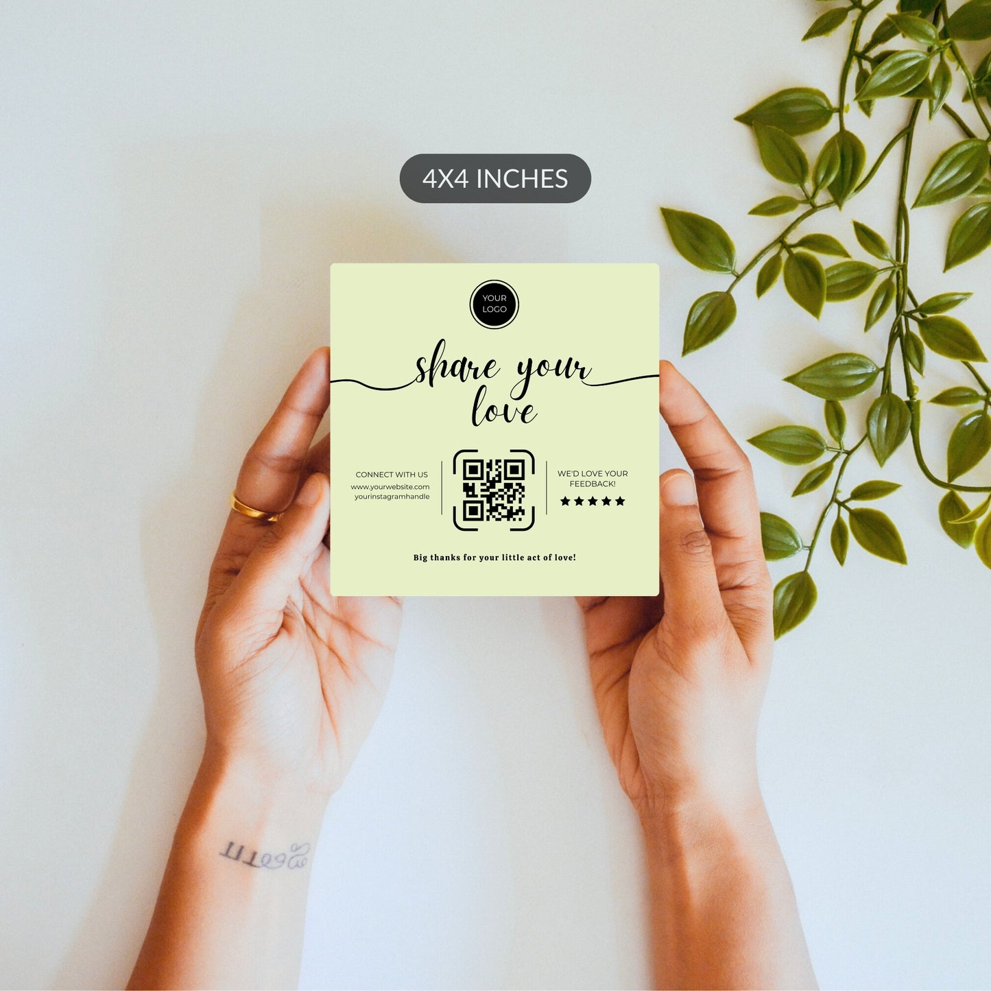 Share Your Love – Custom QR Ceramic Tile