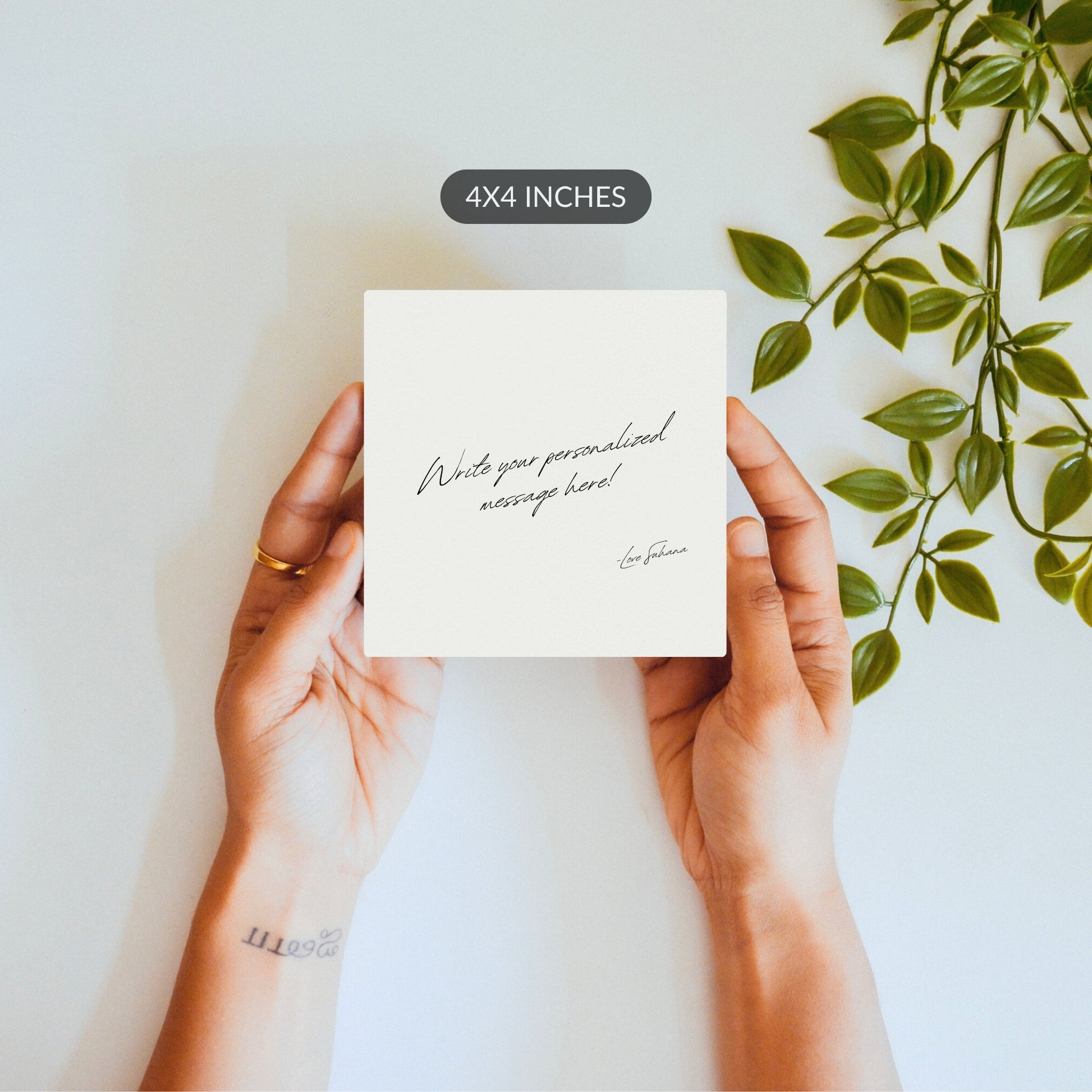 A Message to Hold  – Custom Ceramic Tile