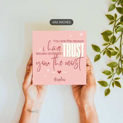 The One I Still Trust – Custom Ceramic Tile