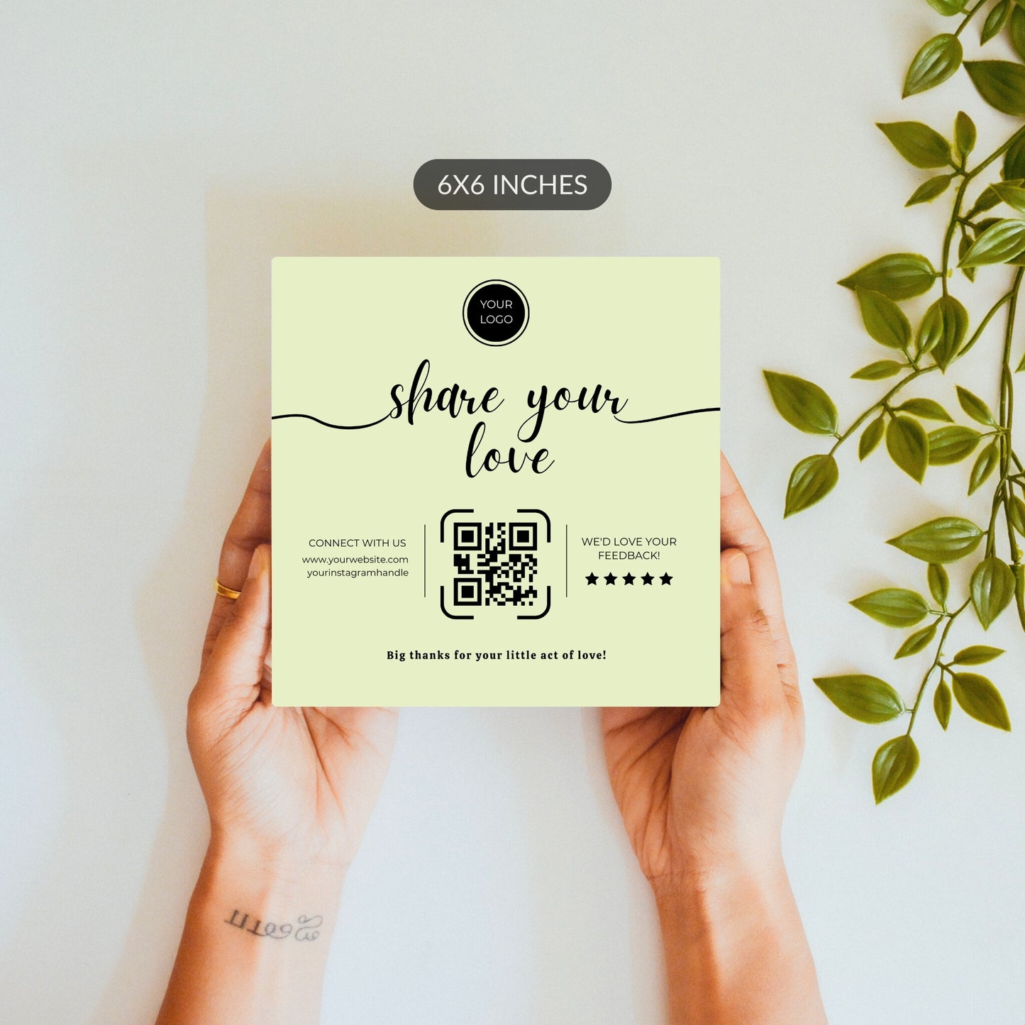 Share Your Love – Custom QR Ceramic Tile