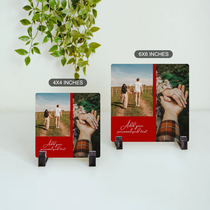 size comparison of custom ceramic tile