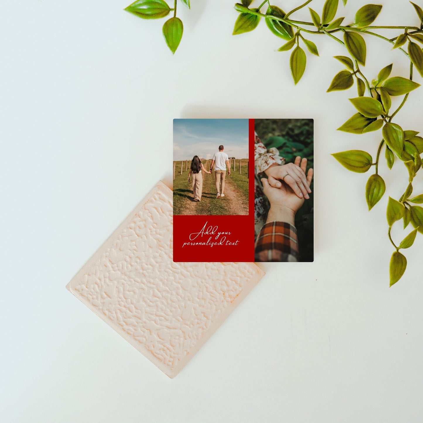 back display of the custom christmas tile